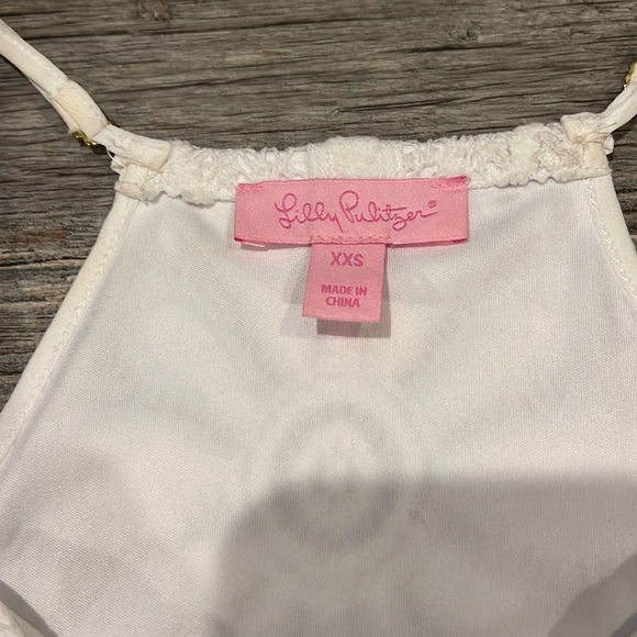 Lilly Pulitzer White Delray Diamond Floral Lace Dusk Mini Dress / Swim Cover New - Picture 7 of 12